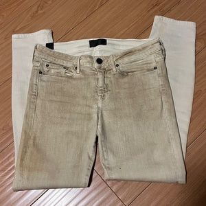Vince Ombré Wash Khaki Skinny Jeans Sz 28 P-7